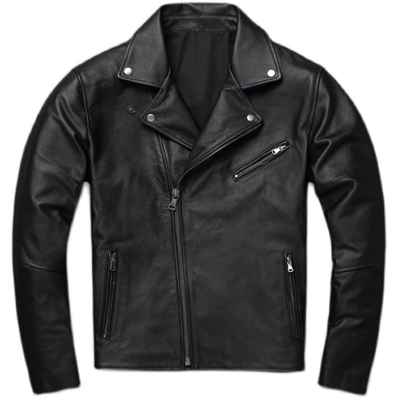 Youth Motorcycle Leather Men's Distressed Jacket apparels & accessories