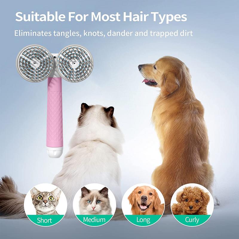 Negative Ion Self Cleaning Pet Hair Removal Brush Pet Hair brush