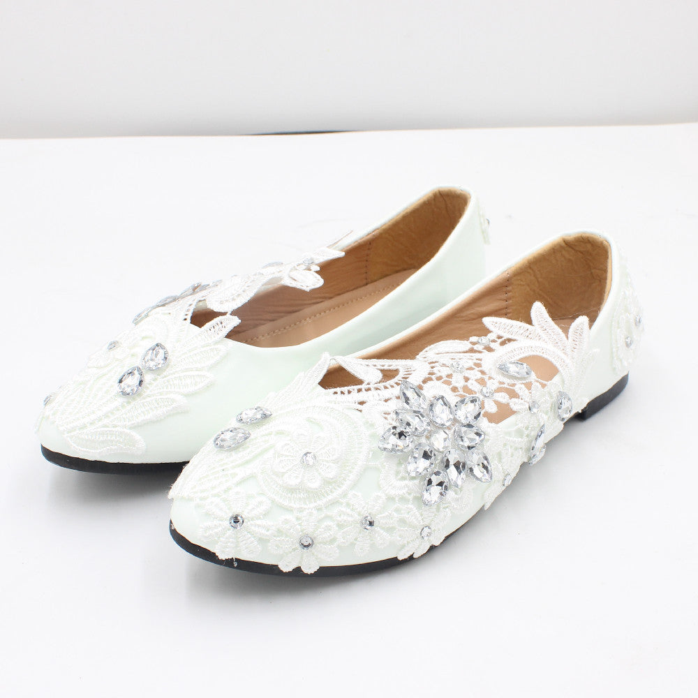 White Wedding Shoes High Heel Shoes & Bags