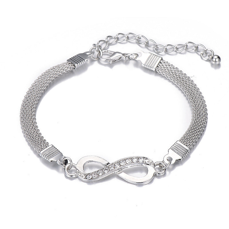 Infinite Diamond Bracelet Personality Simple Unisex Jewelry