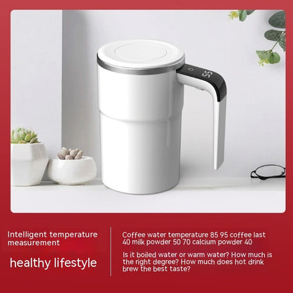 Electric Coffee Mug USB Rechargeable Automatic Magnetic Cup IP67 Waterproof HOME