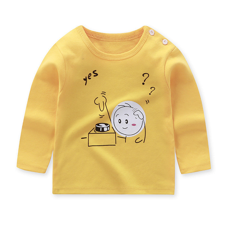 Children's Long-sleeved T-shirt Cotton Single Top apparels & accessories