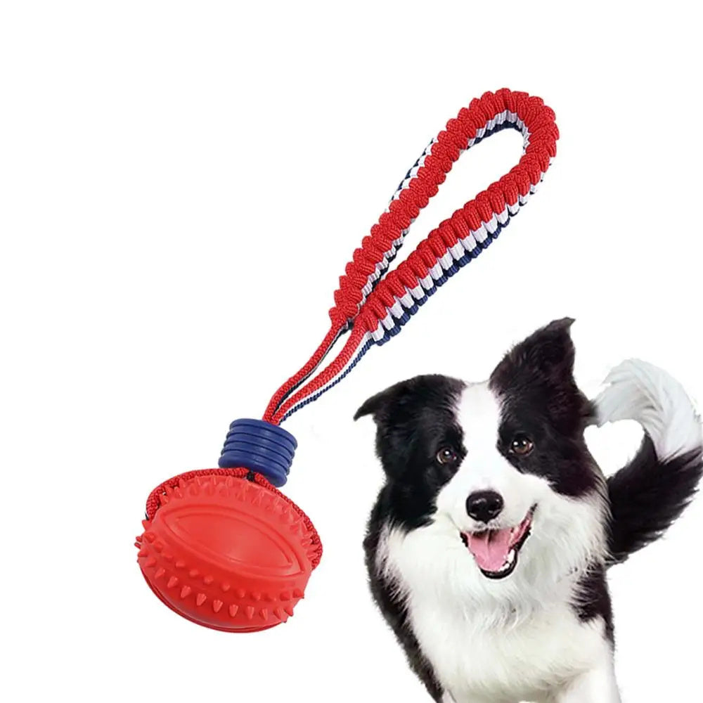 Interactive Dog Toy Ball Interactive Teether With Rope Dog Ball Pet Supplies Chewing Ball Training For Living Room Lake Beach Pets Products Dog Toys