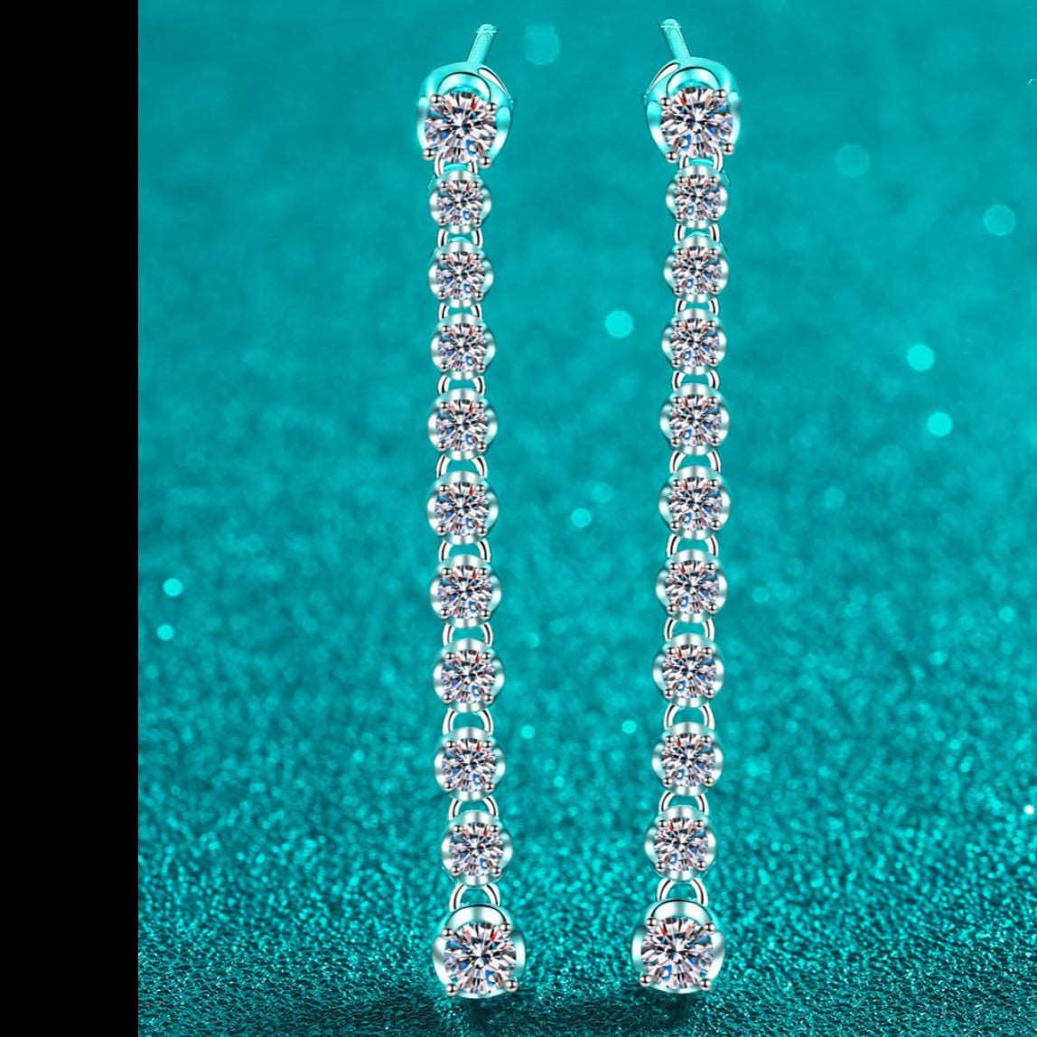 Adored 1.18 Carat Moissanite Long Earrings apparel & accessories