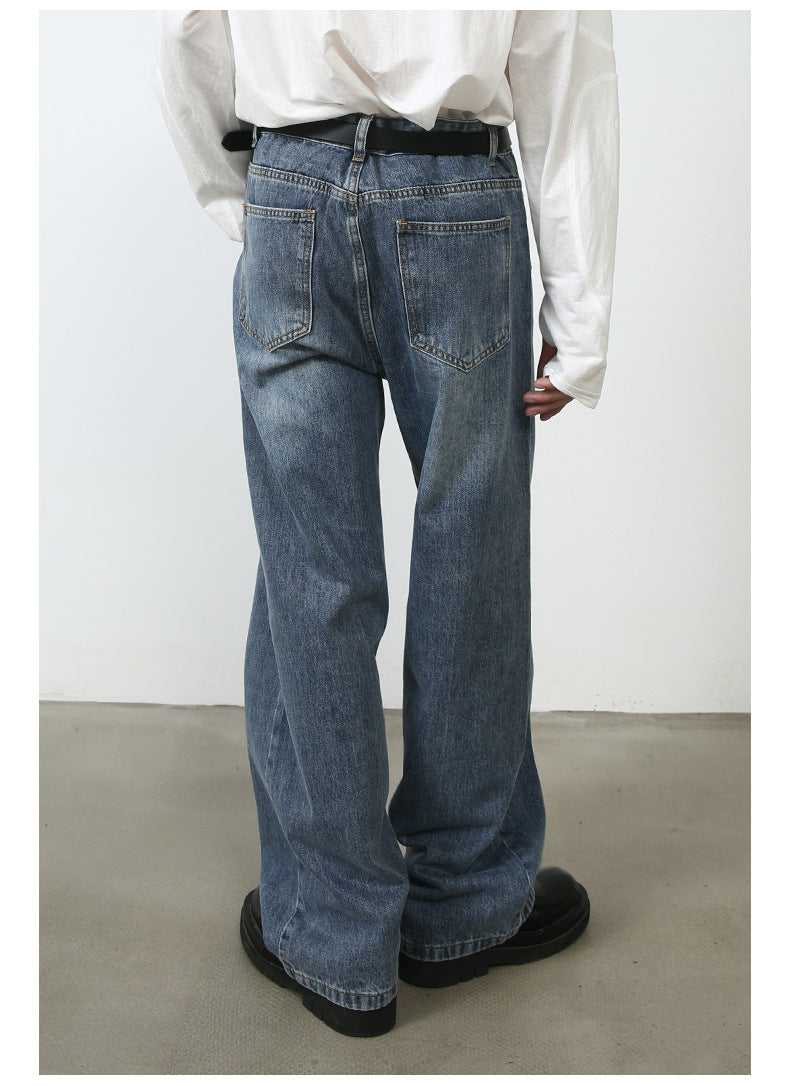 Vintage Jeans Men's Special-interest Design Pants apparel & accessories