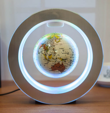 Round LED World Map Floating Globe Magnetic Levitation Light Anti Gravity Magic Gadgets