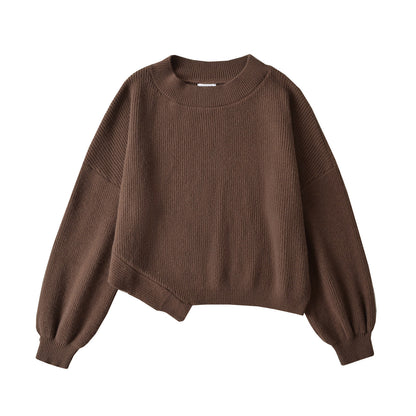 Leisure Slant-shoulder Loose Sweater apparels & accessories