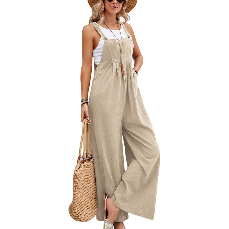 Women Long Bib Pants Overalls Loose Rompers apparel & accessories