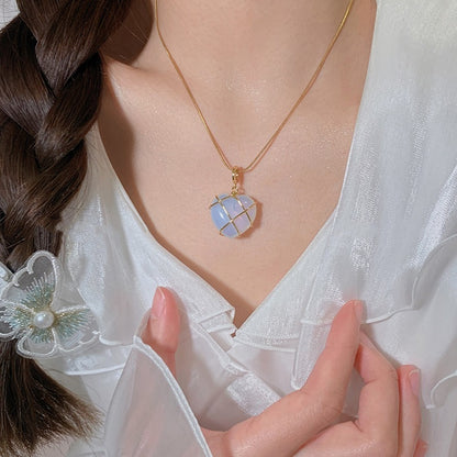 Fashion Moonstone Necklace For Cartoon Princess Love Girl Necklace Novelty Jewelry Jewelry