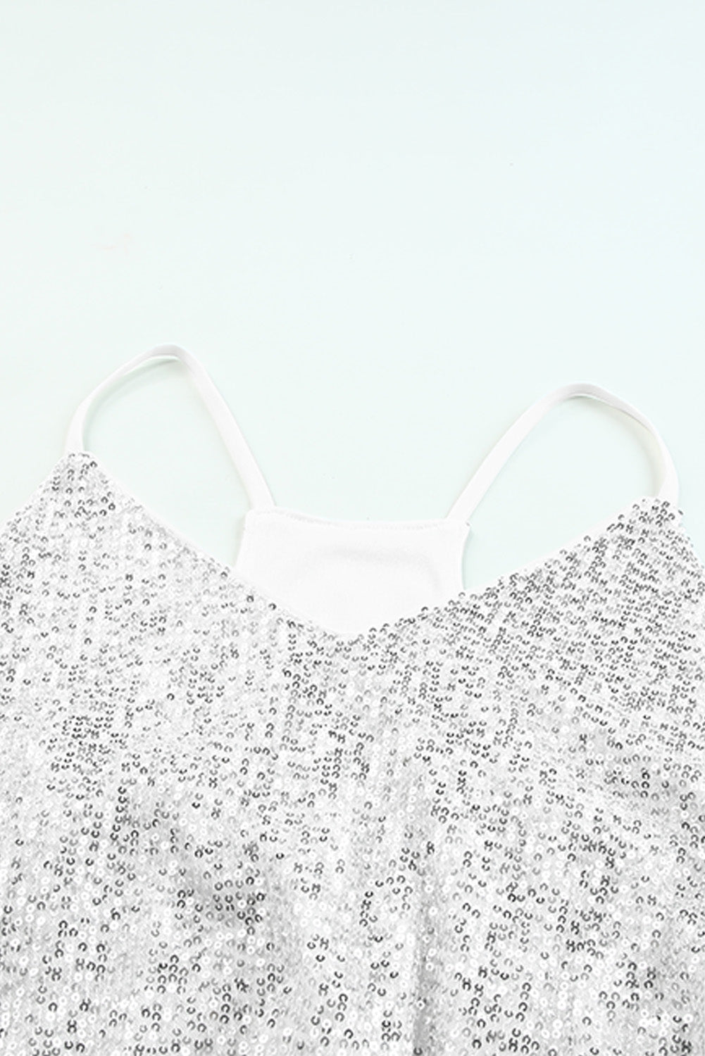 Sequin V-Neck Cami Top apparel & accessories