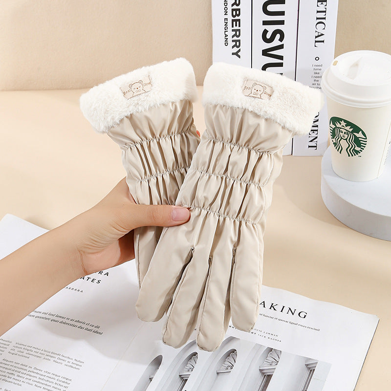 Warm Gloves Winter Women's Touch Screen Fleece-lined Thickened Accessories for women