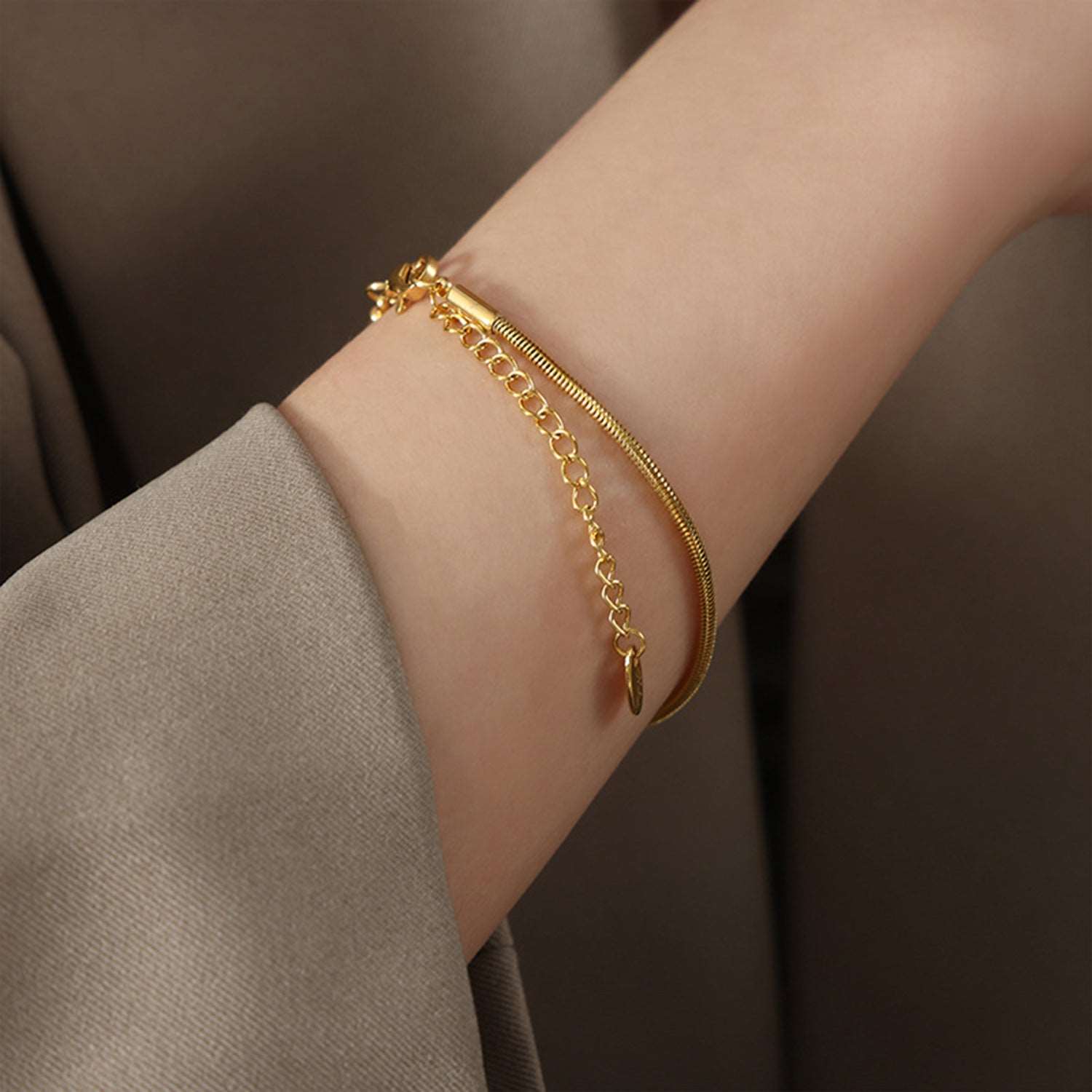 18K Gold-Plated Minimalist Bracelet apparel & accessories