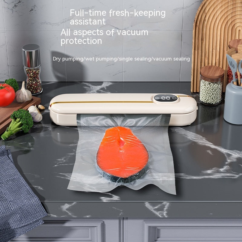 Automatic Fresh-keeping Vacuum Sealing All-in-one Machine Household Gadgets