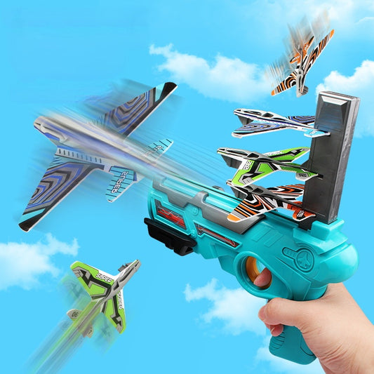 Children's Outdoor Boy Toys Hand Throwing Spin Glider Model Launcher HOME