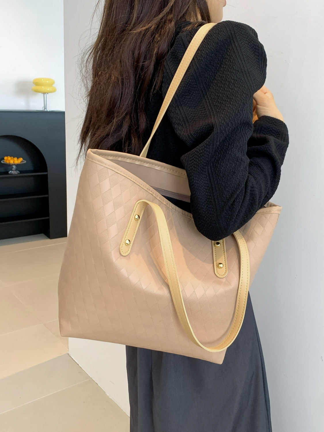 PU Leather Large Tote Bag apparel & accessories