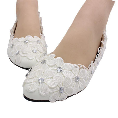 Women's Fashion Simple Lace Flat Shoes Shoes & Bags