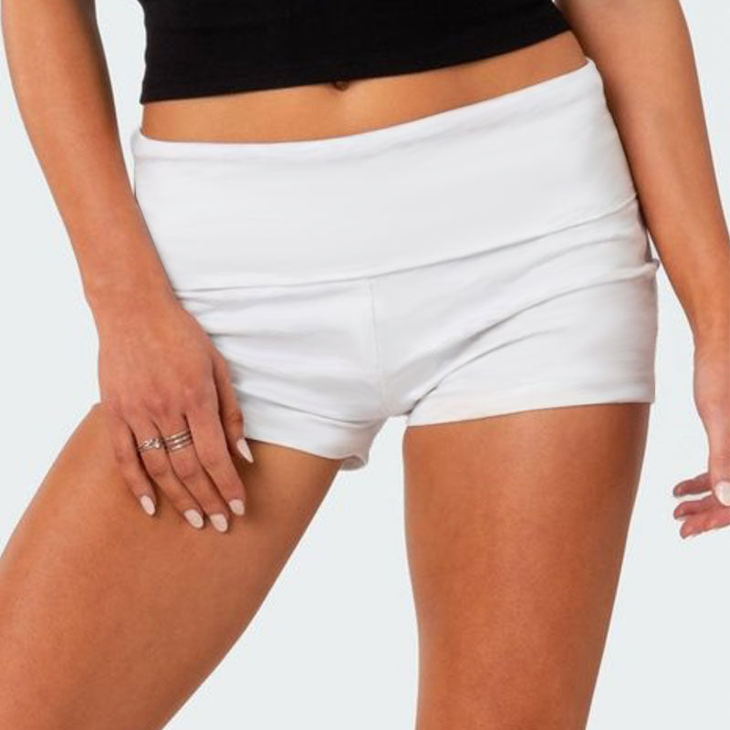 Women's Skinny Letter Print Pattern Casual Shorts shorts