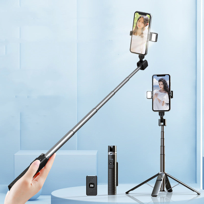 Quadrupod Double Fill Light Mobile Phone Bluetooth Selfie Stick HOME