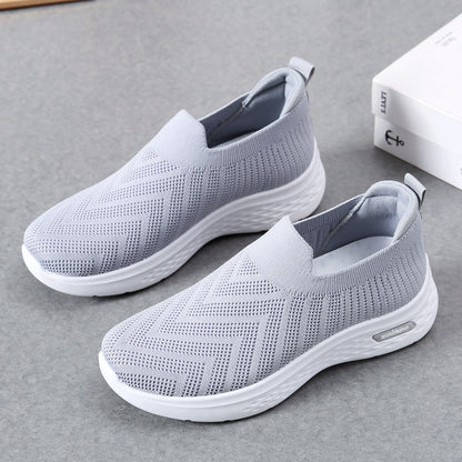 Casual Mesh Shoes Sock Slip On Flat Shoes For Women Shoes & Bags