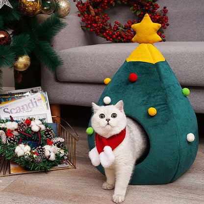 Christmas Tree Cat Bed Pet bed