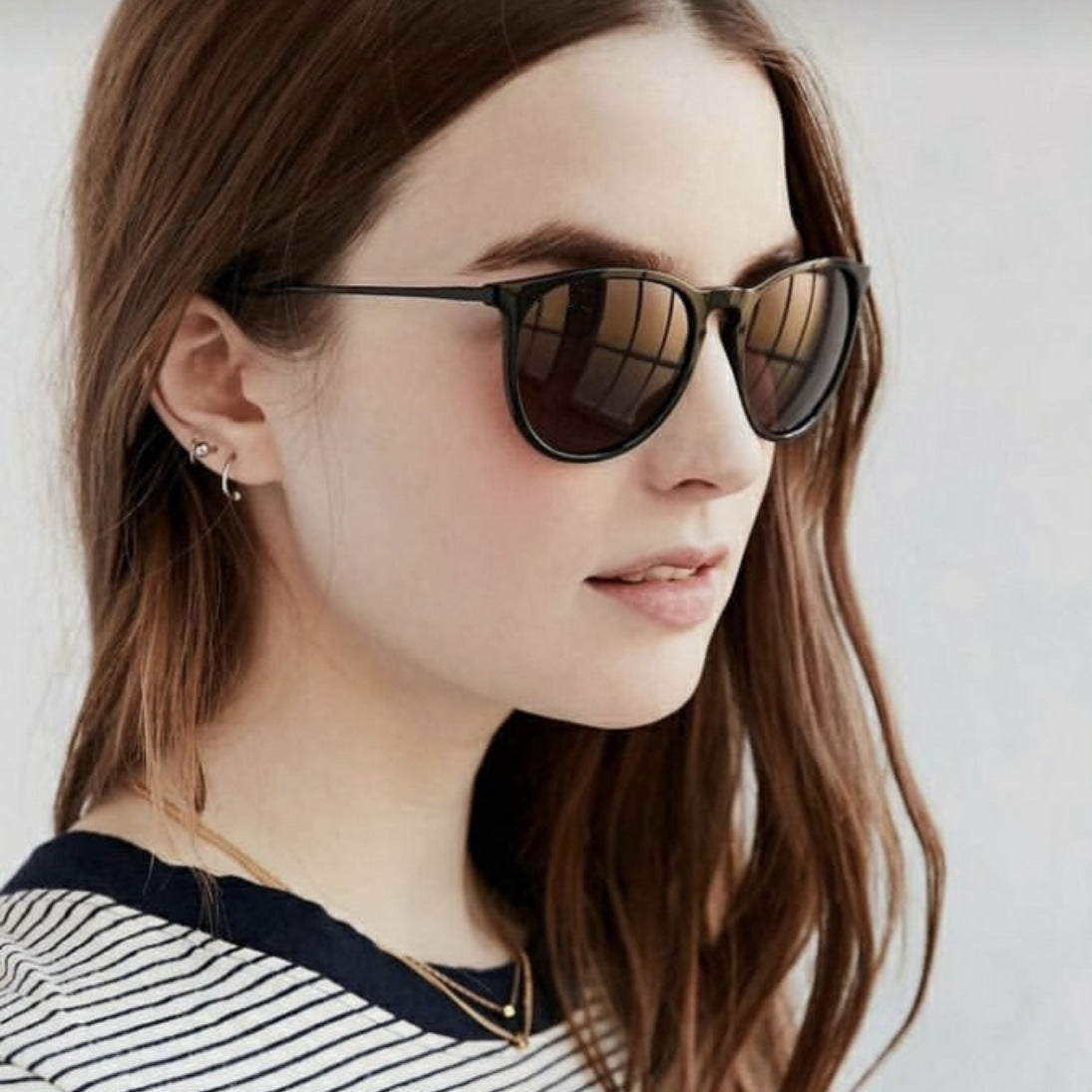 American Trend Semi-metal Round Sun Glasses apparel & accessories