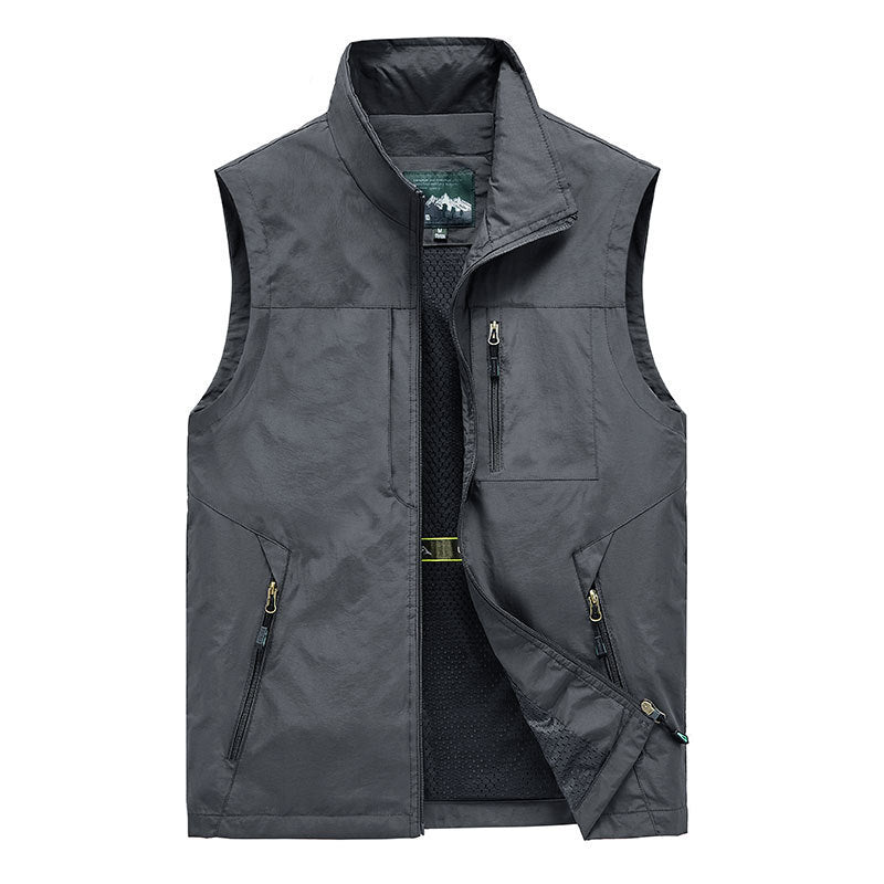 Men's Thin Fishing Mountaineering Photography Waistcoat Vest men's clothing