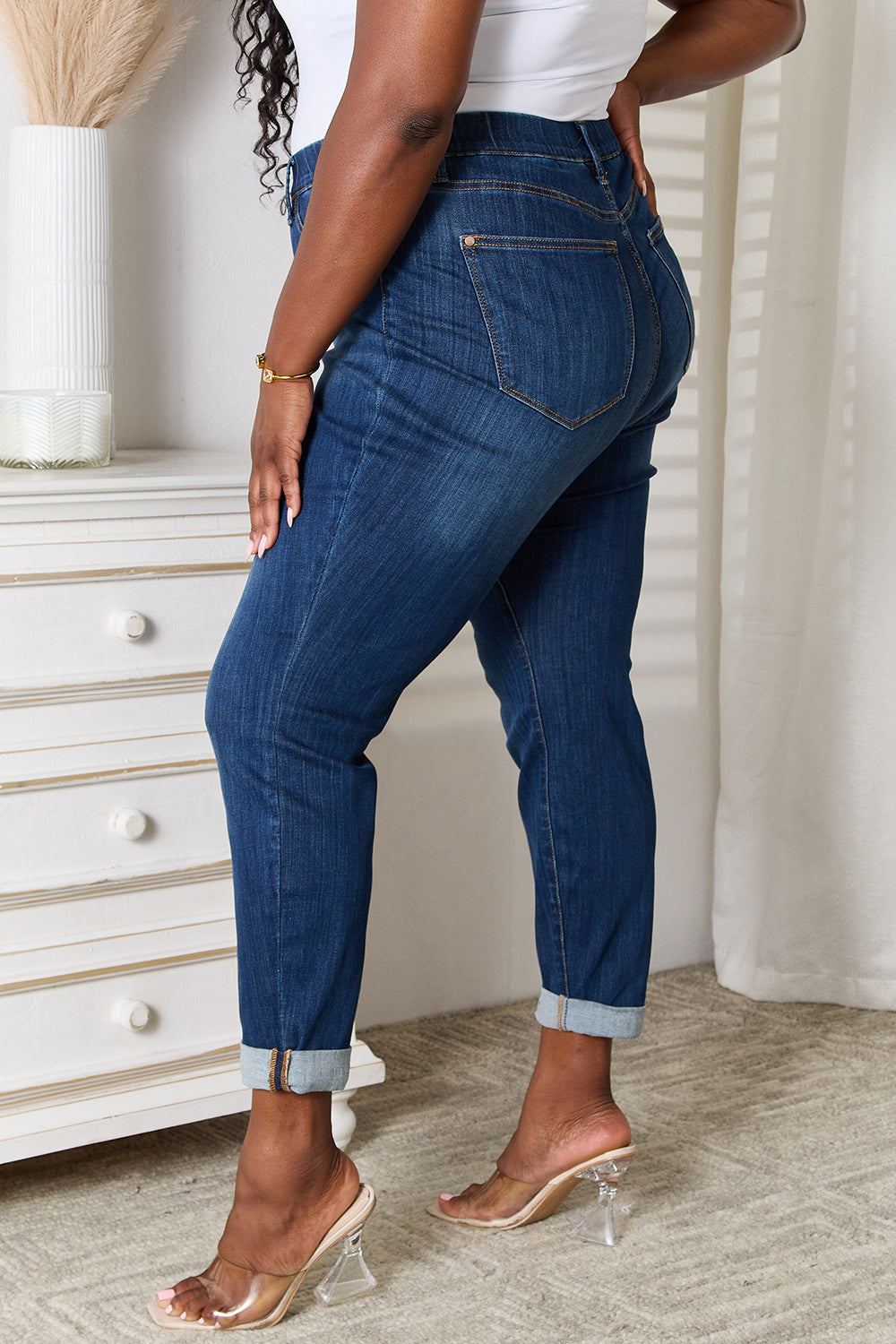 Judy Blue Full Size Skinny Cropped Jeans Bottom wear