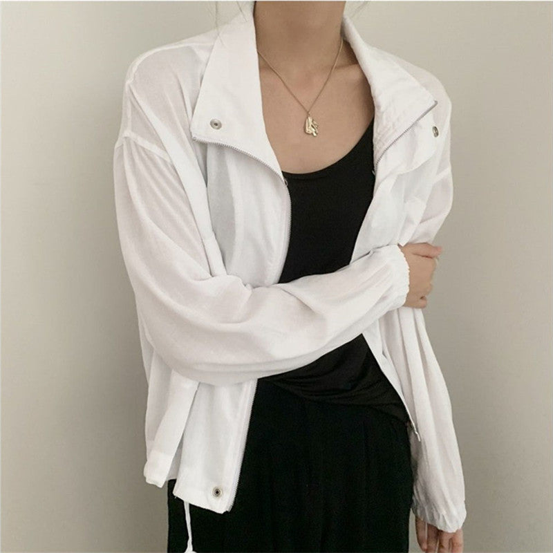 Stand Collar Large Pocket Oversized Jacket apparel & accessories