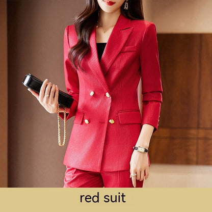 Women's Graceful And Fashionable Slim Waist Suit Business Suit apparel & accessories