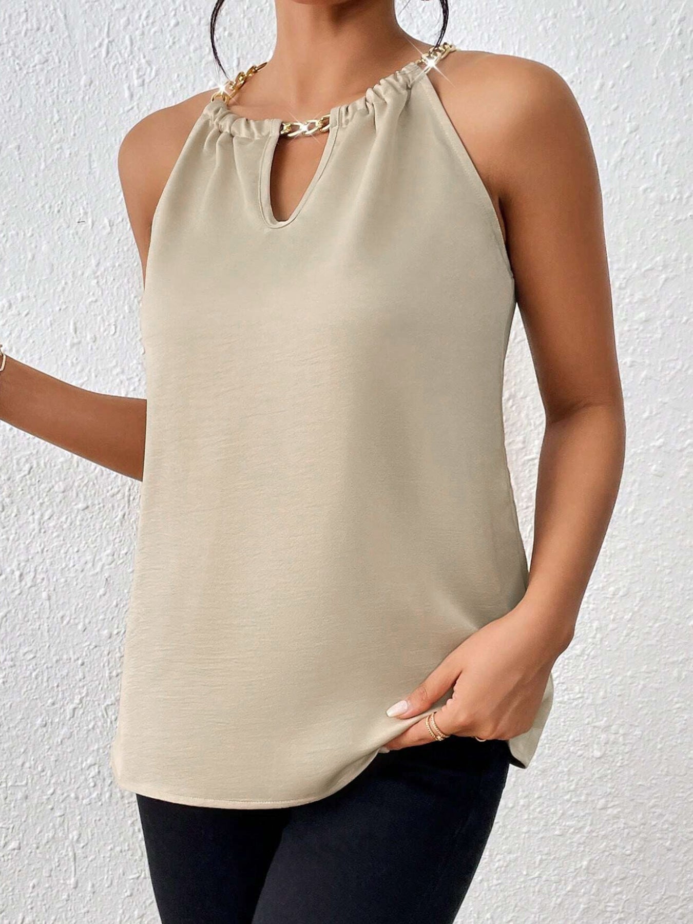 Temperament Commuter Sleeveless Vest Off-the-shoulder apparels & accessories