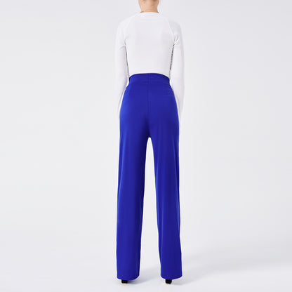 Solid Color Casual Pants Slim, High-waisted Bell Bottoms apparels & accessories