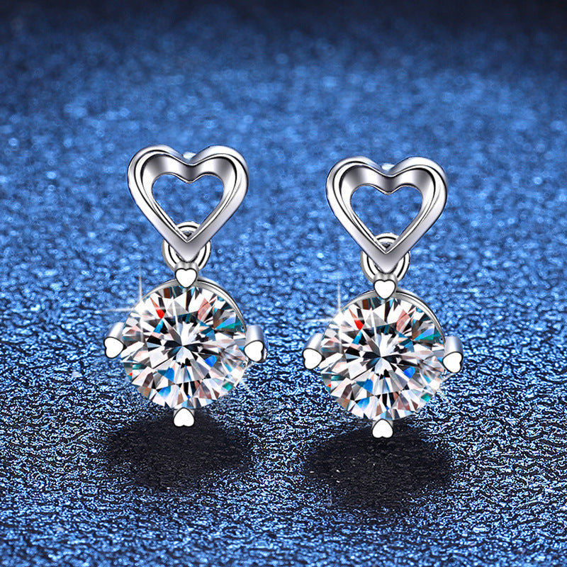 Classic Love S925 Sterling Silver Stud Earrings Jewelry