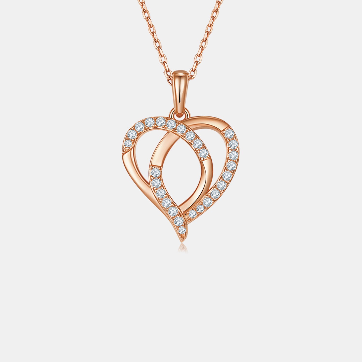 Moissanite 925 Sterling Silver Heart Shape Necklace apparel & accessories