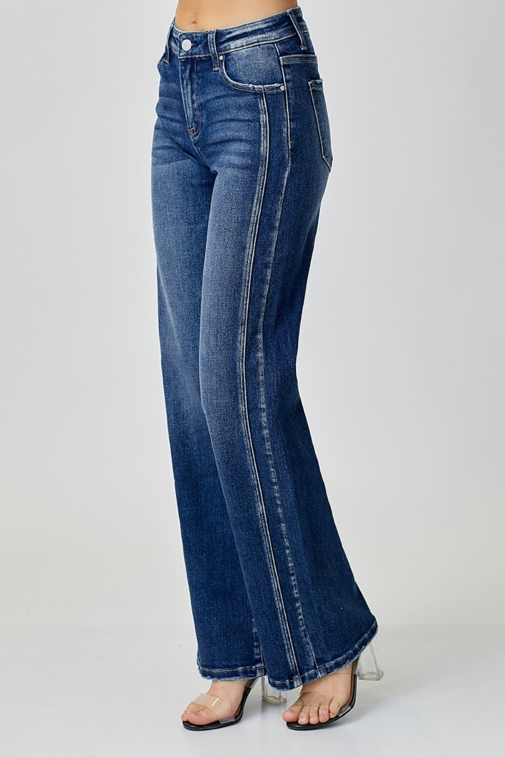 RISEN Mid Rise Straight Jeans apparel & accessories