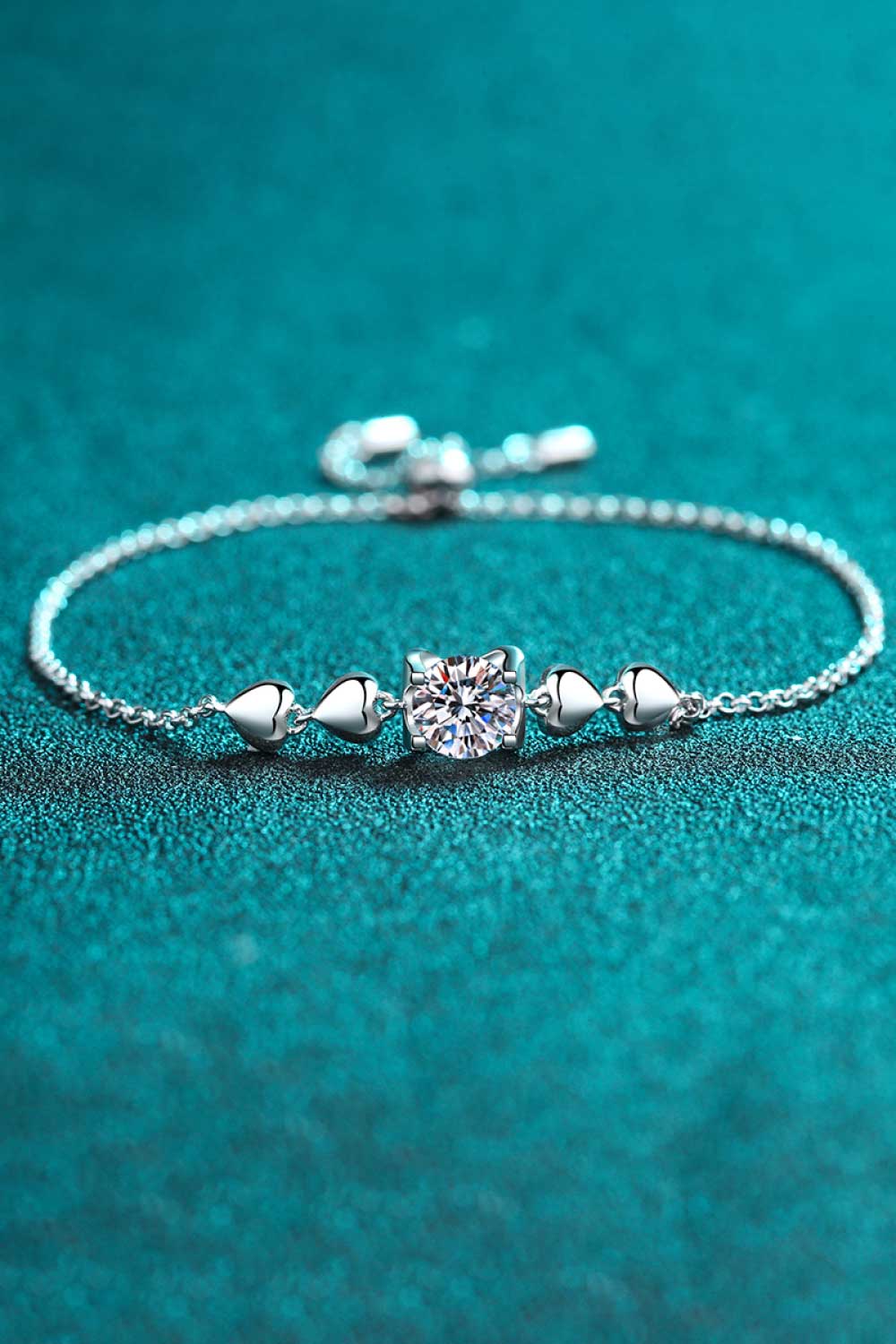 1 Carat Moissanite Heart Bracelet apparel & accessories