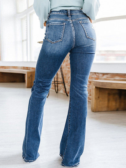 Cat's Whiskers Bootcut Jeans with Pockets apparel & accessories