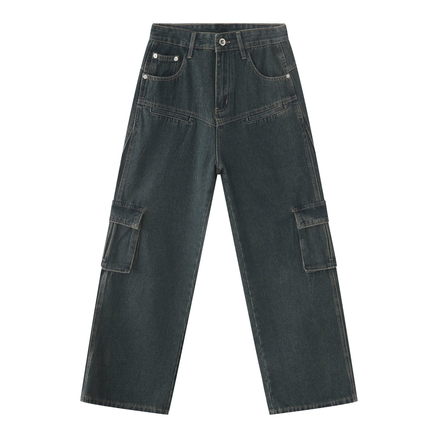 Men's Multi-pocket American Washed Jeans apparel & accessories