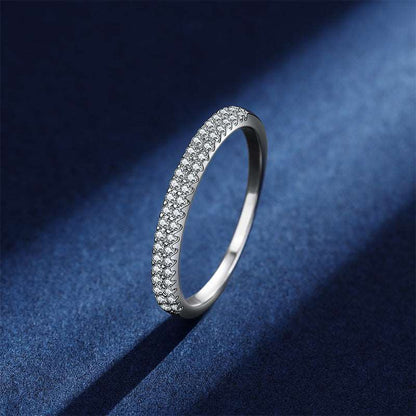 A Pair Of Simple Mosangshi Popular Wedding Rings S925 Jewelry