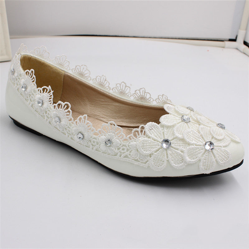 Women's Fashion Simple Lace Flat Shoes Shoes & Bags