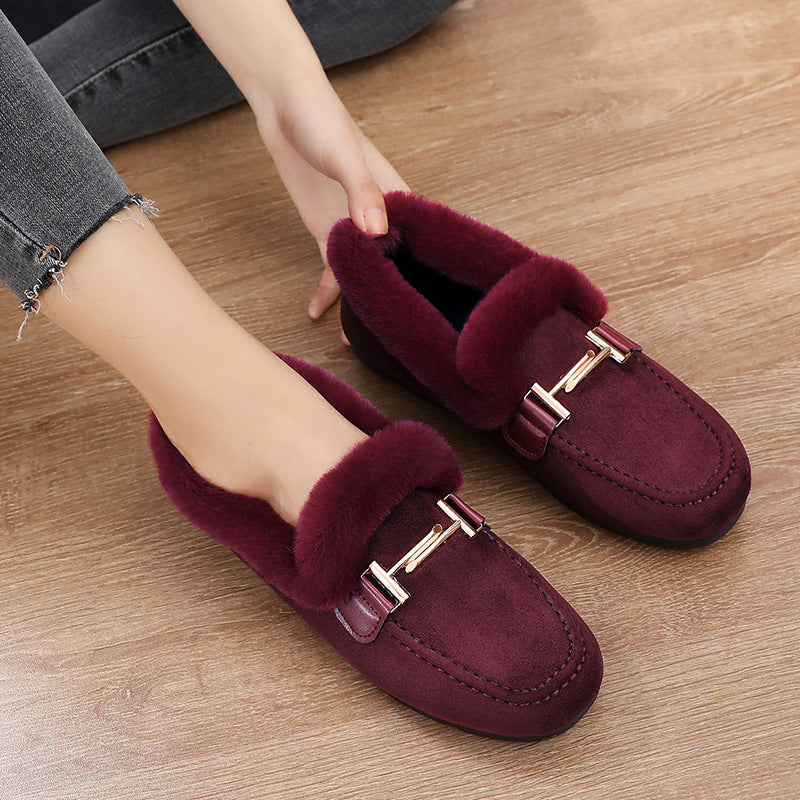 Fleece-lined Lamb Wool Casual Shoes Shoes & Bags