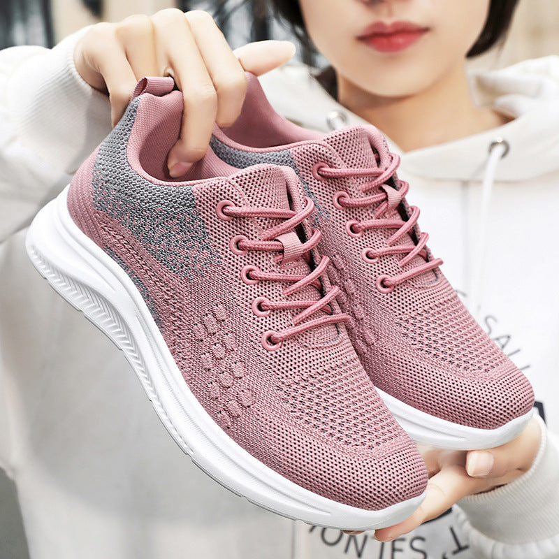 Lace-up Sneakers Light Breathable Flats Shoes Shoes & Bags