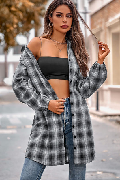 Plaid Tie Front Mini Shirt Dress apparel & accessories