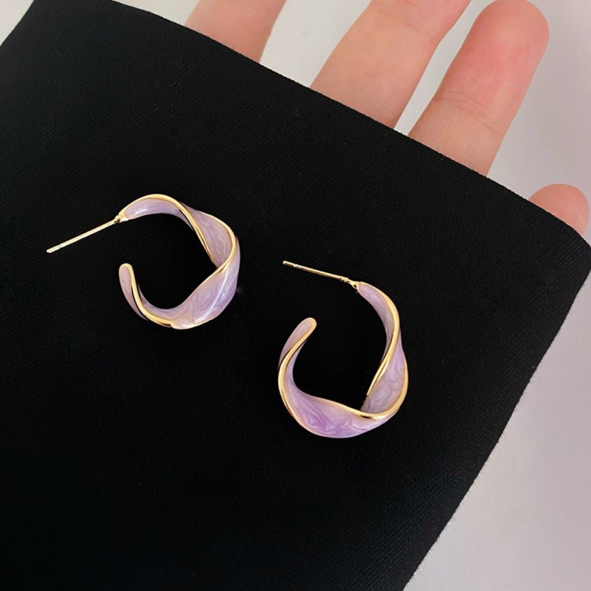 Alloy C-Hoop Earrings apparel & accessories