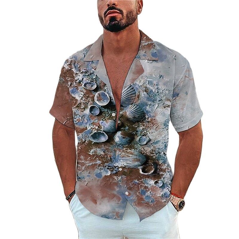 Men's Shirt Marine Organism Print apparel & accessories