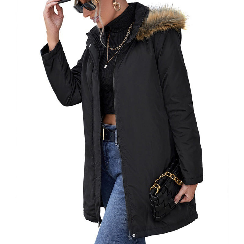 Casual Hooded Mid-length Trench Coat apparels & accessories