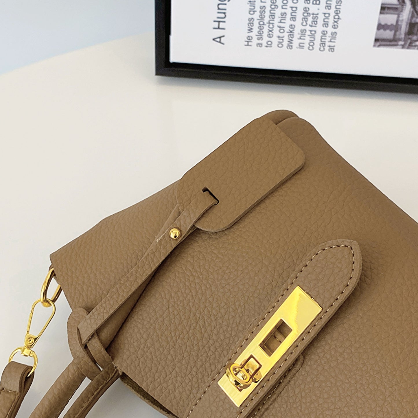 Contrast PU Leather Crossbody Bag Accessories for women