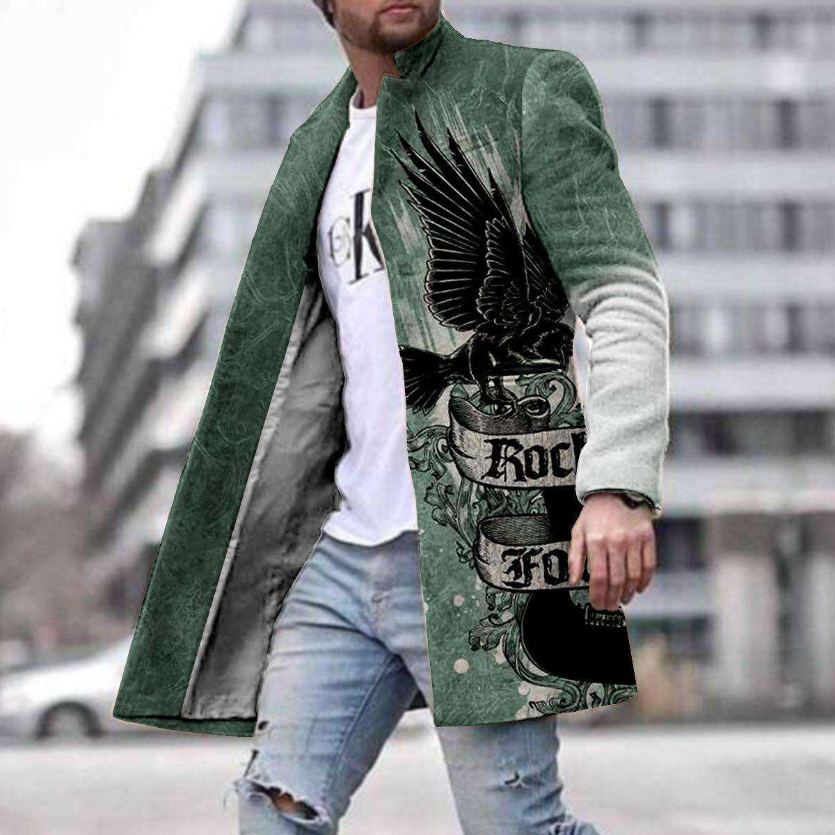 American New Men's Woolen Coat Winter clothes for men