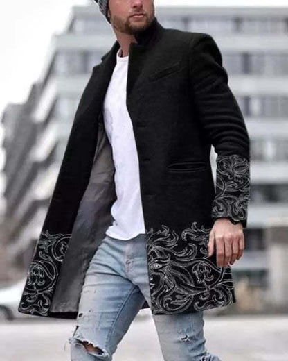 American New Men's Woolen Coat Winter clothes for men