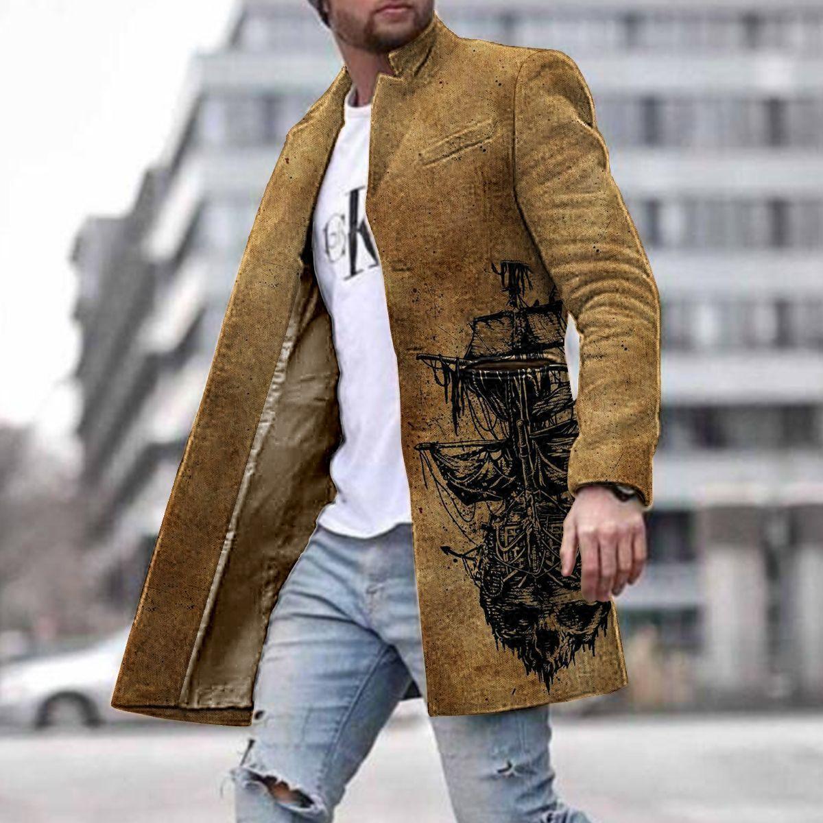 American New Men's Woolen Coat Winter clothes for men