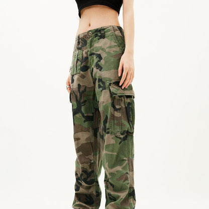 American Retro Hip Hop Camouflage Pants Men Pants & Jeans